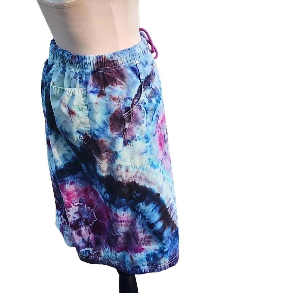 Jenny Buchannan. Reworked, 90s Knee Length, Hand Tie-Dye Skirt. Size: 10 - Picture 4 of 7
